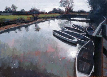 Barcombe Mills, Sussex, 2007 (óleo sobre tela)