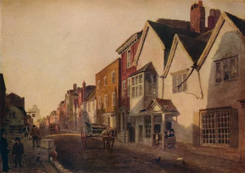 Eton High Street, século c19th, 1924