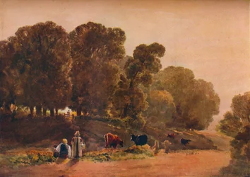 Estrada através de um parque, século c19