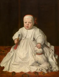 Retrato de uma criança (óleo sobre tela, montado sobre madeira)