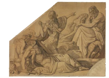 Der Traum des Agamemnon. Karton zu den Deckenbildern der Münchner Glyptothek