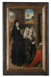 Isabella de Portugal e Santa Isabel, c.1457-60 (óleo sobre tela)