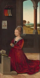 Retrato de uma doadora, c. 1455.