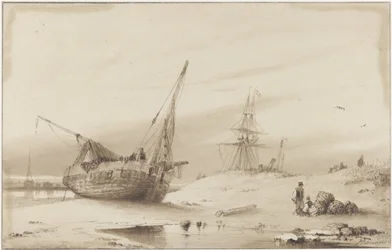 Navios na praia