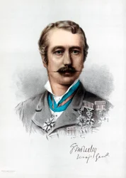 Garnet Joseph Wolseley, 1º Visconde Wolseley, soldado britânico nascido na Irlanda, c1890.
