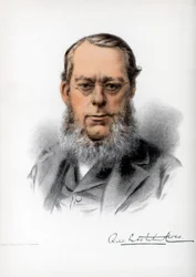 Richard Assheton Cross, 1º Visconde Cross, estadista britânico, c1890.