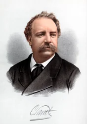 Sir Charles Santley, vocalista inglês, c1890.