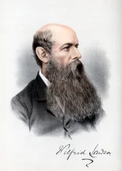 Sir Wilfrid Lawson, político britânico e ativista da temperança, c1890.