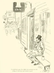 Cartum de Phil May, dos anos 1890 (litho)