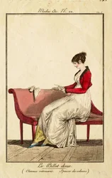 O doce bilhete (Cabelo apanhado. Spencer de veludo)