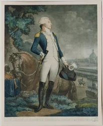 Retrato do marquês de La Fayette (1757-1834), comandante da Guarda Nacional, 1790