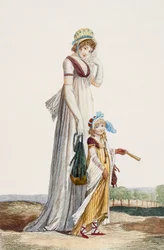 Jovem mãe e filho, 1800