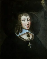 Christine Marie da França 1606-1663, Duquesa de Saboia em vestido de viúva, 1638-1640.