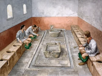 latrina romana, século II, c1990-2010