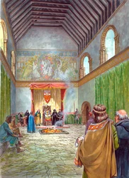 O Grande Salão, Castelo de Sherborne, século XIII, 1990-2010