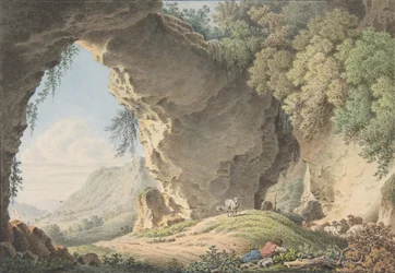 Paisagem rochosa com pastor adormecido, 1817.