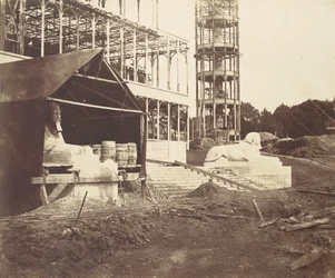 [Esculpindo uma Esfinge], 1854.