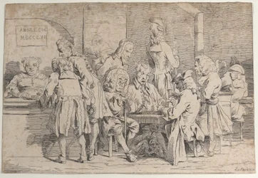 Jogando Tric Trac, 1763., 1763.