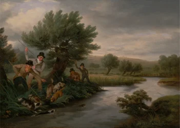 A Spearing the Otter