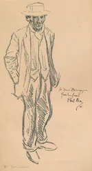 Um auto-retrato de Phil May, 1896, 1903