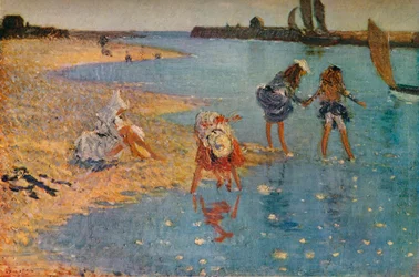 Crianças remando, 1891 1930