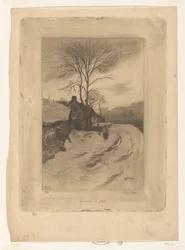 Casas de quinta ao longo de uma estrada com árvores nuas
Hiver (título original)