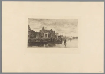 Vista de Amsterdã com o topo do Schreierstoren Le Schreierstoren (título original) Jacob Maris. Doze Paisagens (título da série)