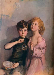 Meus Filhos, Stephen e Paul, c1910.