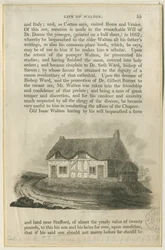 Stafford - Casa de campo de Isaac Walton: gravura, nd [?early 19th cent] (estampado)