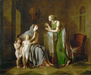 Cornélia, mãe dos Gracchi (óleo sobre tela)