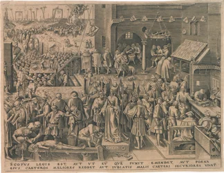 Justitia Justice de As Sete Virtudes, 1559.