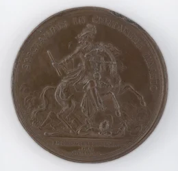 Medalha de bronze em comemoração da morte de Frederick, Duque de Schomberg