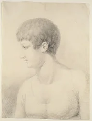 Retrato de Pauline Runge, 1801 (giz preto sobre papel)