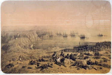 Guerra da Crimeia (1853-1856): a Batalha de Alma em 20/09/1854. Ilustração