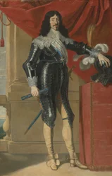 Retrato de Luís XIII da França 1601-1643, primeira metade do século XVII