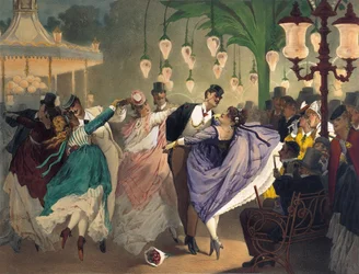 Valsa no Bal Mabille (cor litho)