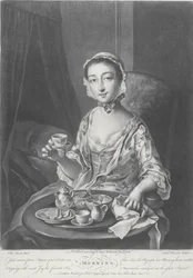 Manhã, gravada por Richard Houston, 1758