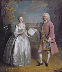 Retrato de Henrique 7º Visconde Irwin e sua esposa Anne (óleo sobre tela)