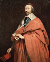 Retrato de Armand Jean du Plessis, Cardeal de Richelieu (óleo sobre tela
