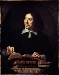 Retrato de homem. Pintura de Philippe de Champaigne (1602-1674) ec. Flam.