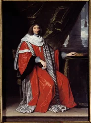 Retrato de corpo inteiro de Jean Antoine de Mesme