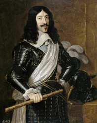 Retrato de Luís XIII da França (1601-1643) por Champaigne, Philippe, de (1602-1674)
