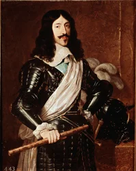 Retrato do Rei da França Luís XIII (1601-1643) Pintura de Philippe de Champaigne (1602-1674)