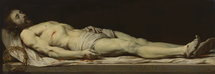 O Cristo morto sobre o seu sudário