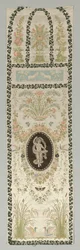 Cobertura de parede com figura clássica, final dos anos 1700 - início dos anos 1800.