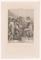Apoteose de Jean Racine
A sua genialidade e Melpomene levam-no à Imortalidade