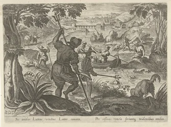 Lontras de Jacht Jachttaferelen (título da série) Em que todo tipo de caça, caça e pesca (título da série)