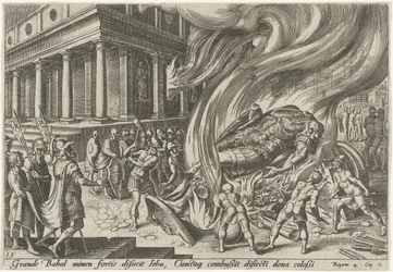 Jeú destrói o templo e a imagem de Baal The Days of Doom of the Jewish People (título da série)