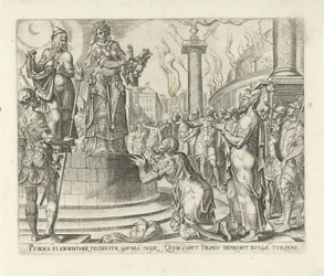 Judit mostra a cabeça de Holofernes ao povo
História de Judith e Holofernes (título da série)