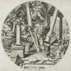 Sansão destruindo o templo
